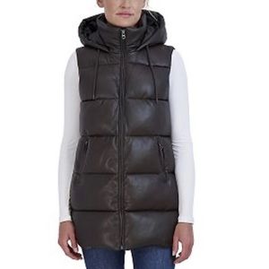 Sebby Faux Leather Vest